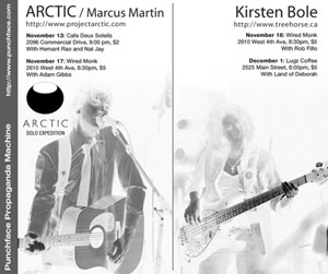 ARCTIC / Marcus Martin and Kirsten Bole upcoming shows