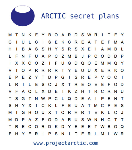 ARCTIC word search